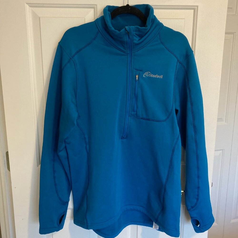 Cloudveil half zip long sleeve fleece lined base layer sweater - Men's Large